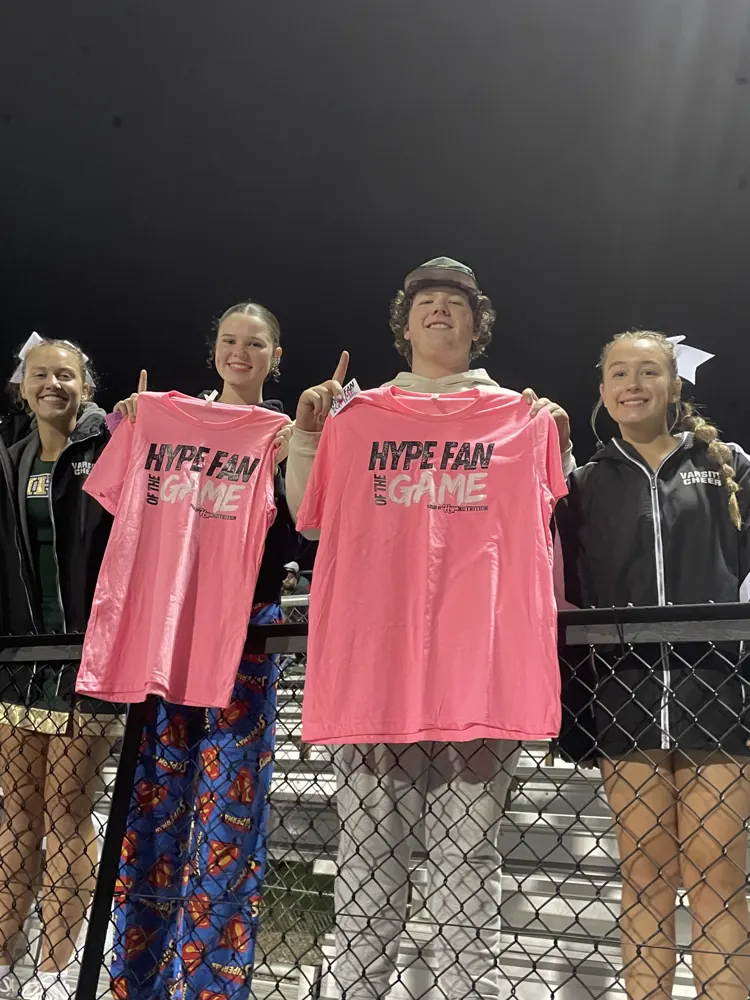 Hype Fans of the Game at the stadium fence